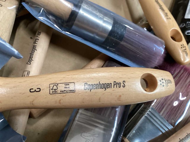 Copenhagen pro diverse platte aflak kwasten (36x) - afbeelding 5 van  6