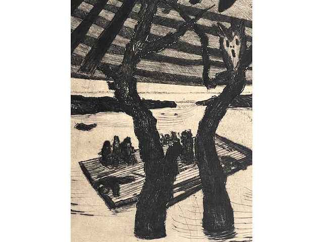 Cor de wolff - ets uit 1953 - afbeelding 1 van  14