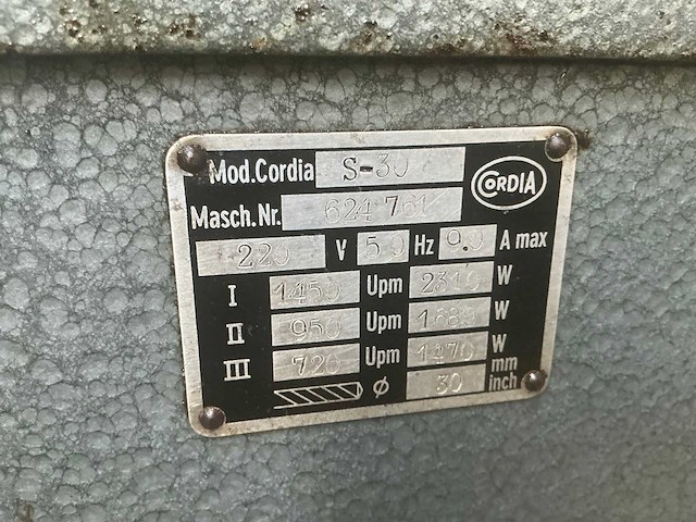 Cordia s-30 kolomboormachine - afbeelding 10 van  10