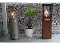 Core - pellet terrasverwarmer op tafelhoogte - cortenstaal (x1) - afbeelding 3 van  4