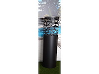 Core - pellet terrasverwarmer op tafelhoogte - titanium staal (2x) - afbeelding 2 van  3