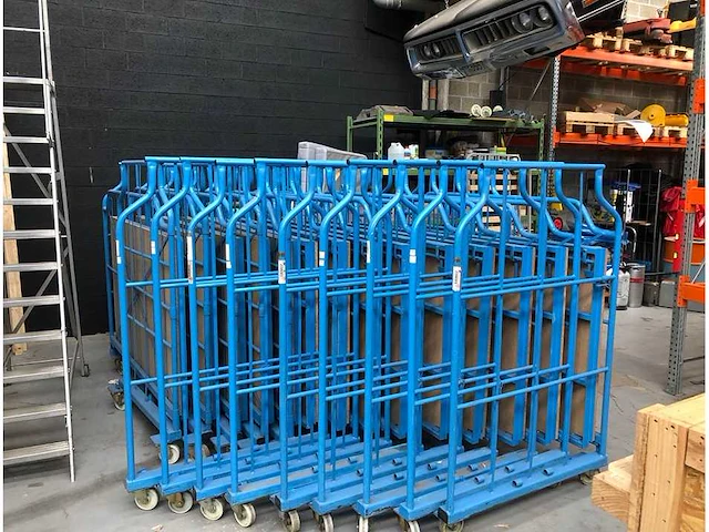 Corlette blue carts/trolley voor meubels of diverse opslag - afbeelding 1 van  5