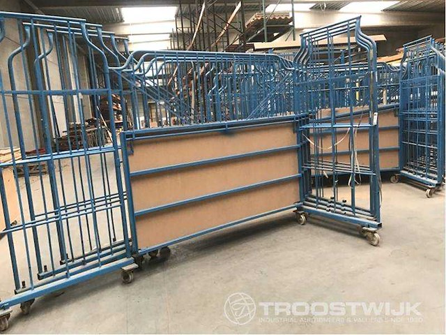 Corlette meubeltransportwagen l-frame nestbaar en stapelbaar (12x) - afbeelding 1 van  2