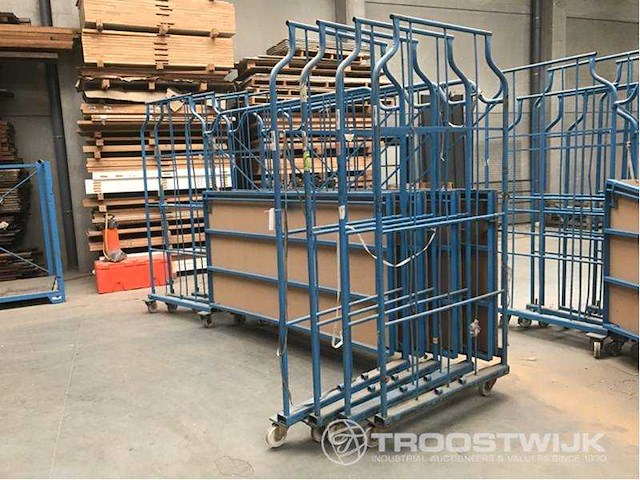 Corlette meubeltransportwagen l-frame nestbaar en stapelbaar (12x) - afbeelding 2 van  2