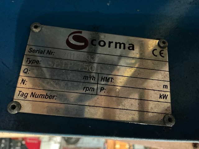Corma setp 750.1 wormpomp - afbeelding 5 van  5
