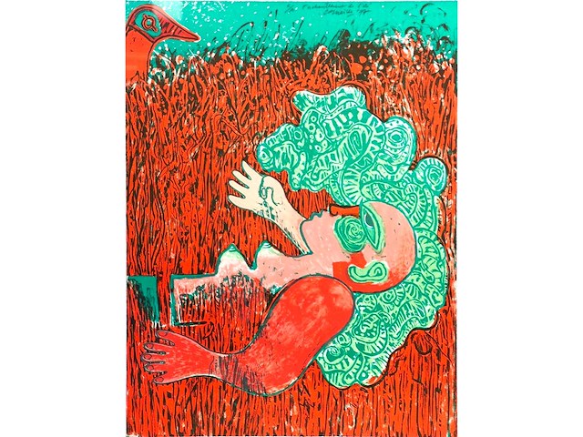 Corneille - enchantement de l'éte - litho - afbeelding 1 van  6