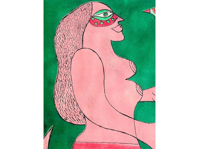 Corneille - femme et faune familière - kleurenets - afbeelding 9 van  13