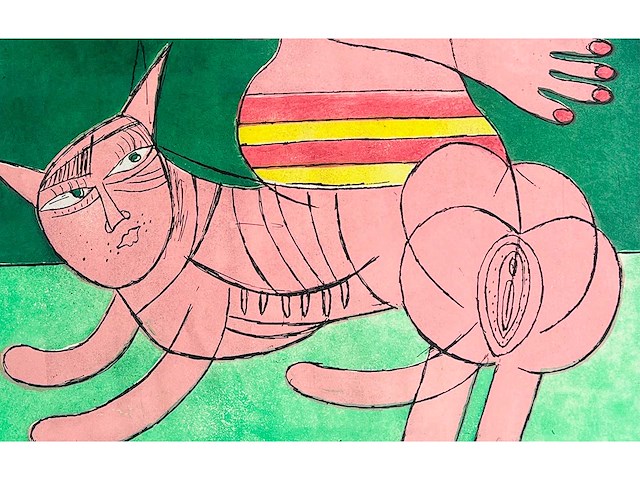 Corneille - femme et faune familière - kleurenets - afbeelding 11 van  13