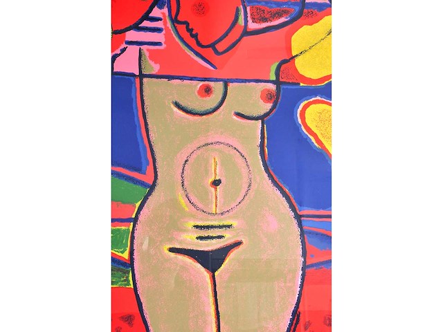 Corneille - fenêtre ouverte sur le paysage- zeefdruk - 120x99 cm - afbeelding 3 van  13