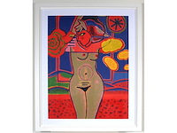 Corneille - fenêtre ouverte sur le paysage- zeefdruk - 120x99 cm - afbeelding 1 van  13