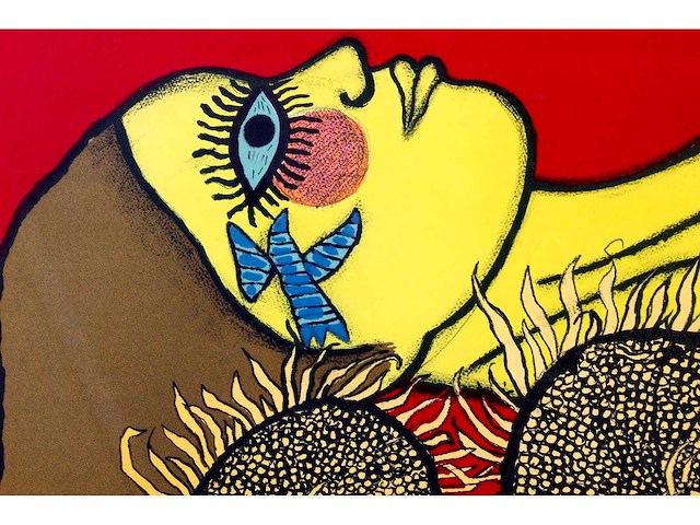 Corneille - hommage à van gogh - litho - ingelijst - afbeelding 4 van  7