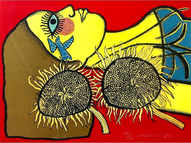 Corneille - hommage à van gogh - litho - ingelijst - afbeelding 7 van  7