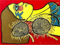 Corneille - hommage à van gogh - litho - ingelijst - afbeelding 7 van  7