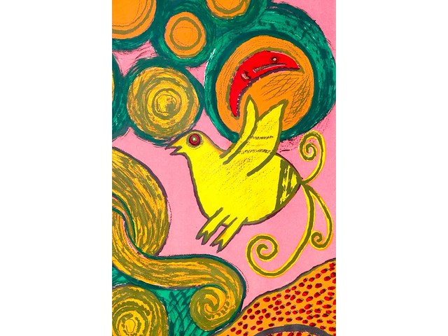 Corneille - hommage à van gogh - litho - ingelijst - afbeelding 3 van  8