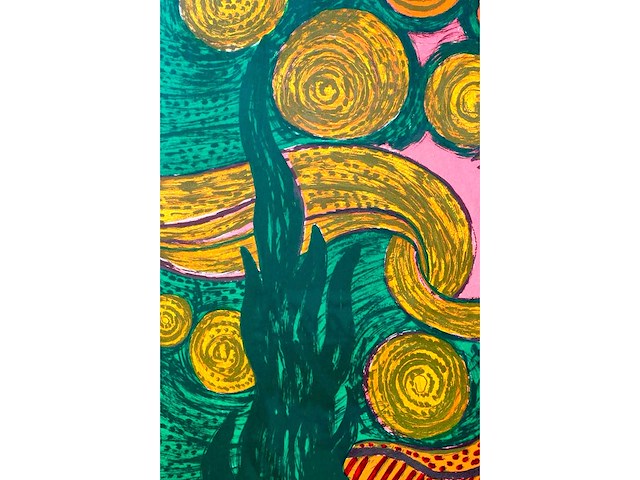 Corneille - hommage à van gogh - litho - ingelijst - afbeelding 5 van  8