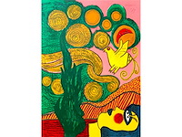 Corneille - hommage à van gogh - litho - ingelijst - afbeelding 7 van  8