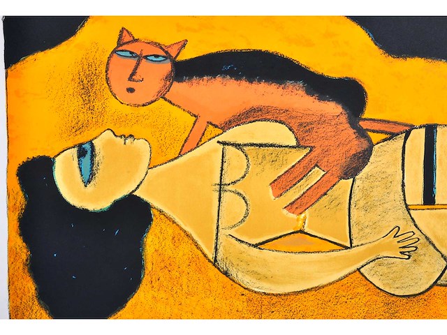 Corneille - la reine de sable - litho - 105x75 cm - afbeelding 6 van  10