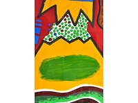 Corneille - le grand oiseau au dessus du mont fuji - zeefdruk - 141x109 cm - afbeelding 3 van  12