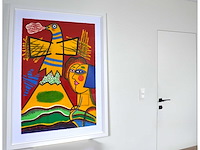 Corneille - le grand oiseau au dessus du mont fuji - zeefdruk - 141x109 cm - afbeelding 7 van  12