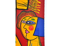 Corneille - le grand oiseau au dessus du mont fuji - zeefdruk - 141x109 cm - afbeelding 10 van  12