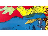 Corneille - l'oiseau jaune - litho - ingelijst - afbeelding 5 van  5