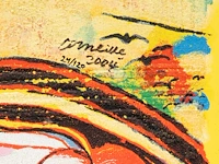 Corneille (1922-2010), 'china suite', 2004, terragraph on canvas, n° 24/120 47 x 47 cm. (18 1/2 x 18 1/2 in.), frame: 51.5 x 51.5 cm. (20.28 x 20.28 in.) - afbeelding 5 van  6