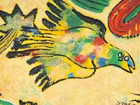 Corneille (1922-2010), 'china suite', 2004, terragraph on canvas, n° 24/120 47 x 47 cm. (18 1/2 x 18 1/2 in.), frame: 51.5 x 51.5 cm. (20.28 x 20.28 in.) - afbeelding 6 van  6