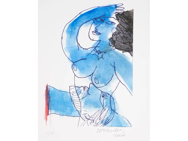 Corneille (1922-2010), 'oscar wilde, salomé', 2001, containing 13 lithographs, n° 29/50 38 x 38 cm. (14.96 x 14.96 in.) - afbeelding 3 van  18