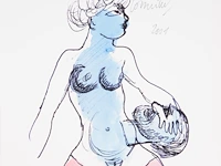 Corneille (1922-2010), 'oscar wilde, salomé', 2001, containing 13 lithographs, n° 29/50 38 x 38 cm. (14.96 x 14.96 in.) - afbeelding 8 van  18
