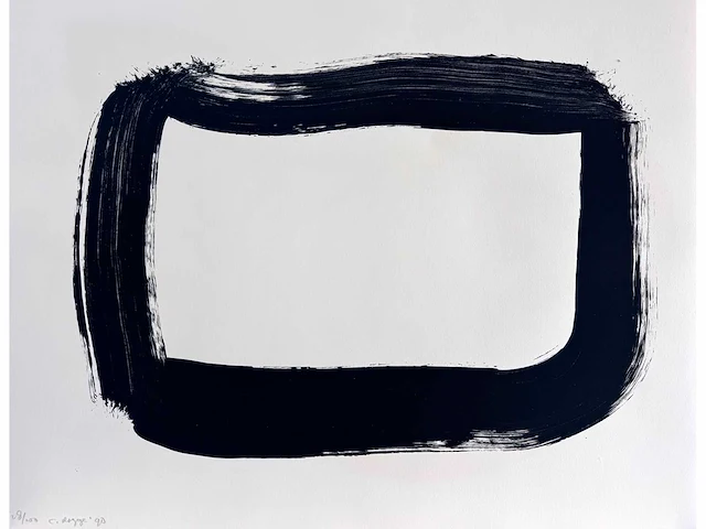 Cornelius rogge - zeefdruk - 50x65cm - 1990 - afbeelding 5 van  6