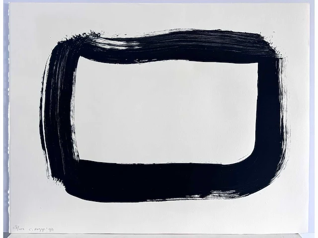 Cornelius rogge - zeefdruk - 50x65cm - 1990 - afbeelding 6 van  6