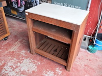 Cortenstaal bbq meubel - afbeelding 2 van  7