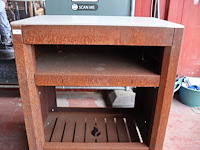 Cortenstaal bbq meubel - afbeelding 3 van  7