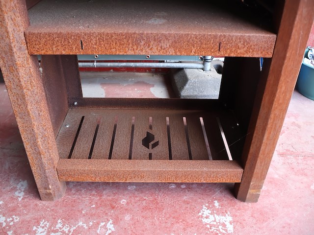 Cortenstaal bbq meubel - afbeelding 4 van  7