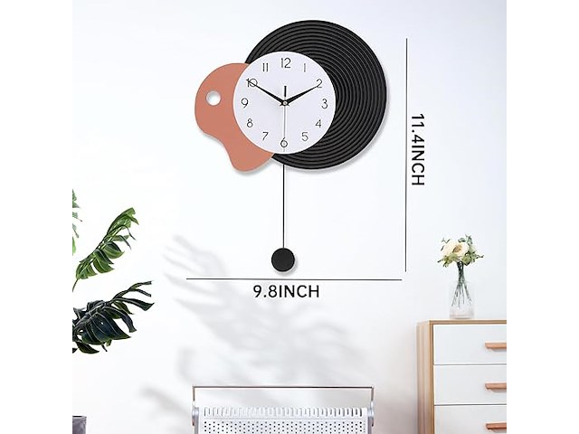 Coslife decoratieve wandklok - afbeelding 2 van  3