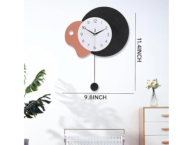 Coslife decoratieve wandklok - afbeelding 2 van  3