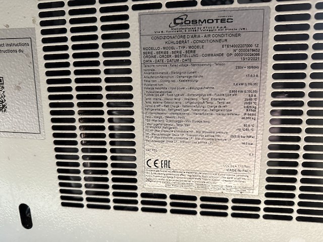 Cosmotec airconditioner - afbeelding 2 van  3