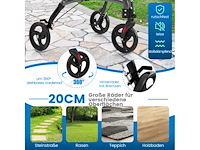 Costway aluminium opvouwbare rollator voor senioren - afbeelding 2 van  6