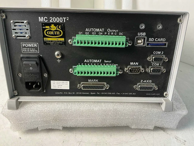 Couth mc 2000t² industriële controller voor markeer- en grafeersysteem - afbeelding 4 van  4
