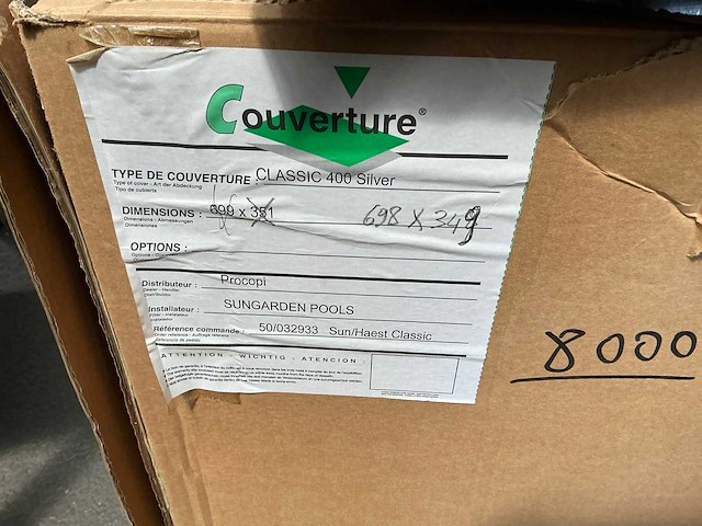 Couverture classic 400 silver zwembadcover - afbeelding 2 van  3