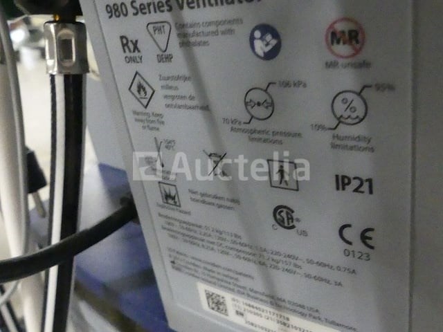 Covidien puritan bennett 980 trolley ademhalingsmasker - afbeelding 2 van  8