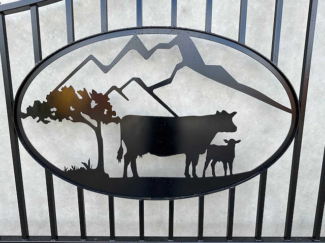Cow design gate 6000mm - poorten - afbeelding 8 van  18