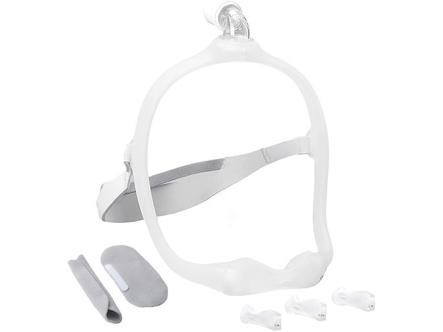 Cpap-masker met neuskussenframe - afbeelding 1 van  3