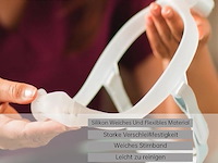 Cpap-masker met neuskussenframe - afbeelding 3 van  3