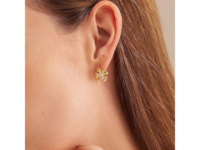 C.paravano gouden oorbellen - afbeelding 4 van  4