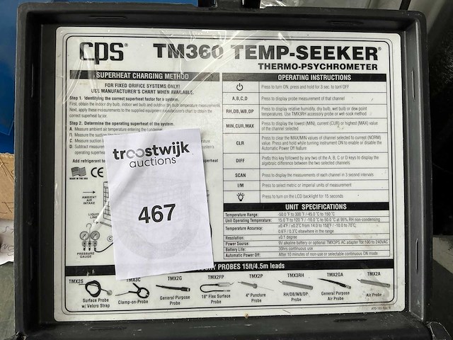 Cps tm360 thermo-psychrometer - afbeelding 4 van  6