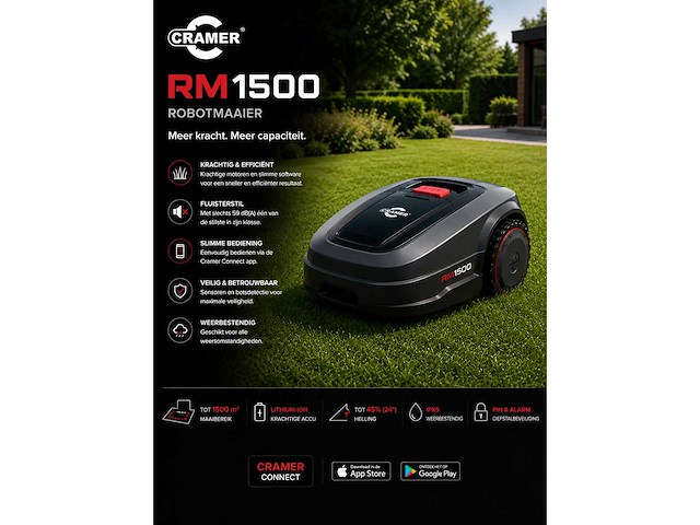 Cramer - rm 1500 - robotmaaier - afbeelding 1 van  1