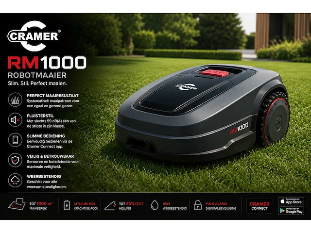 Cramer rm1000 robotmaaier - afbeelding 1 van  4