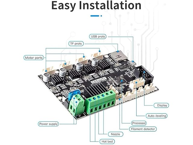 Creality ender 3 silent moederbord - afbeelding 2 van  4