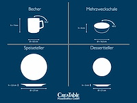 Creatable, 19951, multicoloured nature collection, 16-delig servies, steengoed - afbeelding 5 van  7